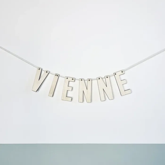 Houten naamslinger
