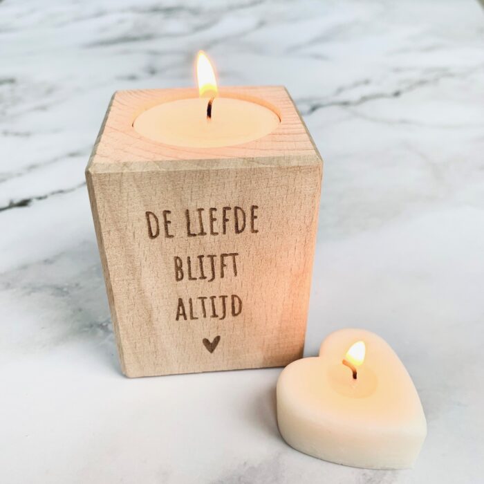 Waxinelichthouder liefde