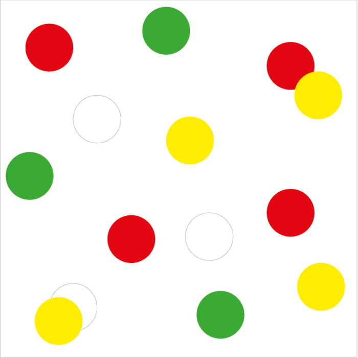 Raamsticker confetti 4 cm
